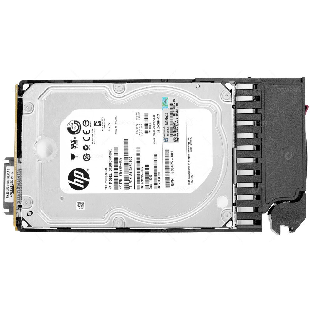 841502-001  HP HARD DRIVE 2TB 7.2K 6G SAS 3.5 LFF FOR P2000